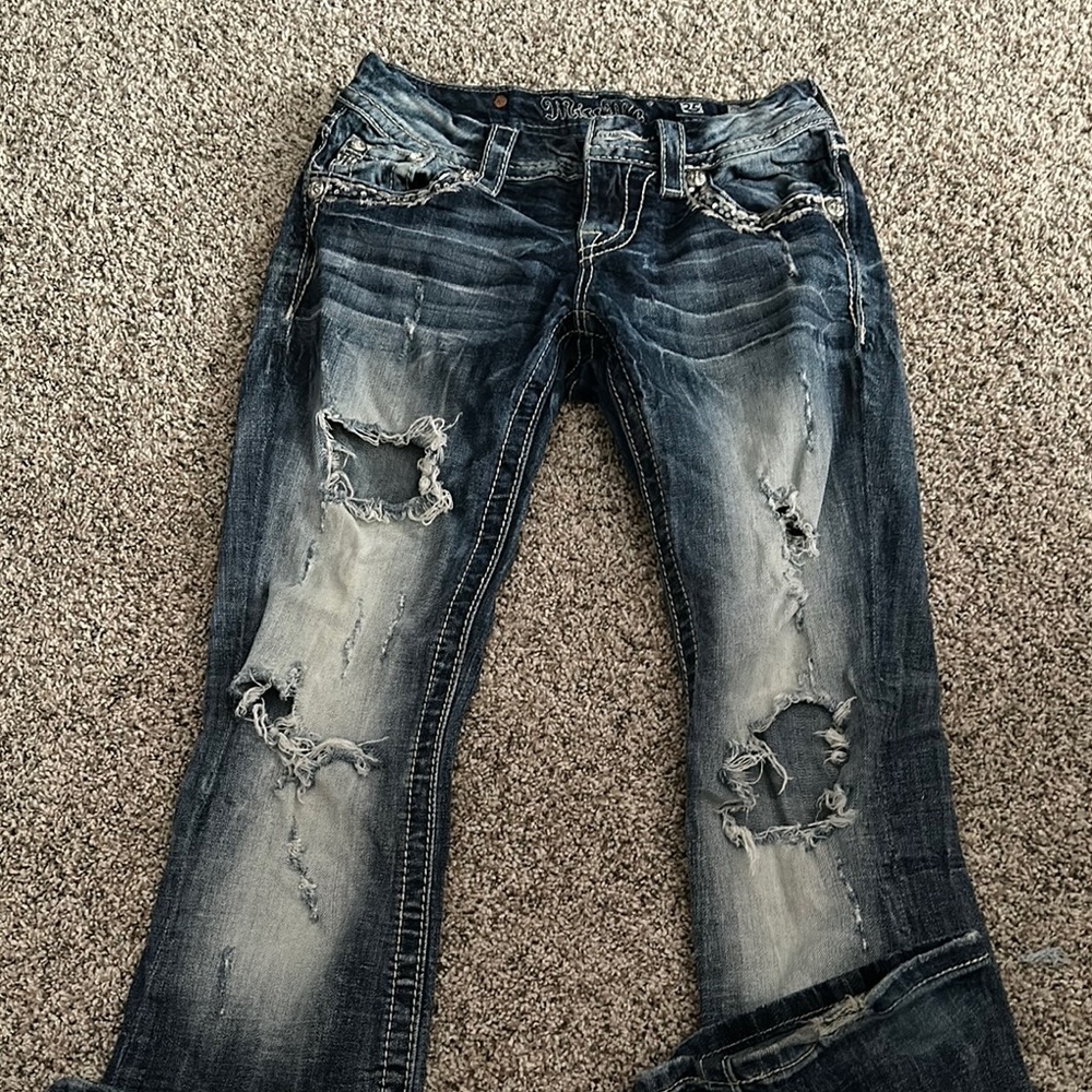 Distressed Miss Me jeans